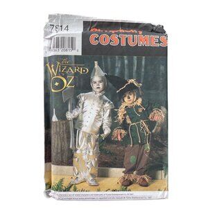 90s Simplicity 7814 Sewing Pattern Sizes 3-8 Wizard Of Oz Costumes Vintage UNCUT